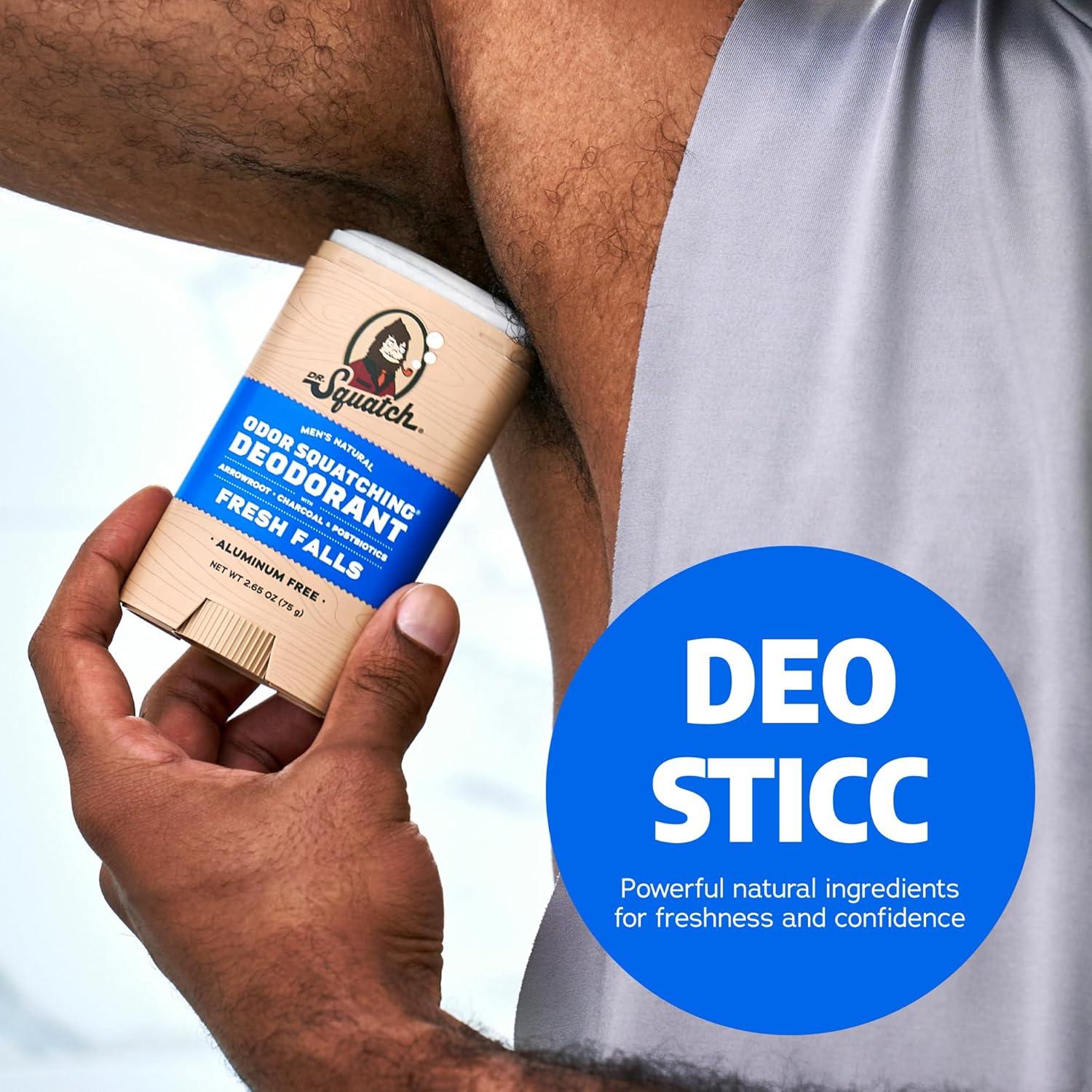 imageDr Squatch Manly Soap and Deodorant Variety Pack Handmade with Organic Oils AluminumFree Summer Citrus and Fresh Falls Mens Natural SoapFresh Falls Vanilla on Vinyl