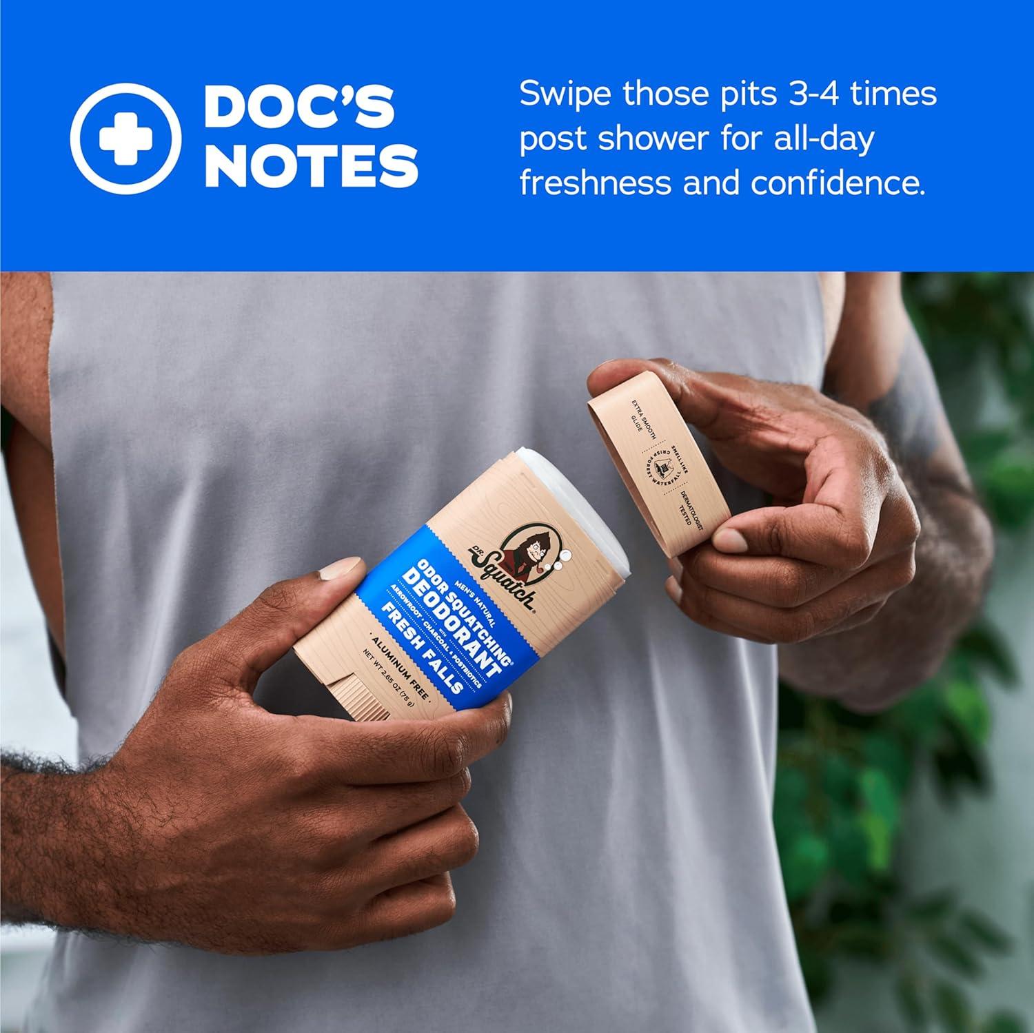 imageDr Squatch Manly Soap and Deodorant Variety Pack Handmade with Organic Oils AluminumFree Summer Citrus and Fresh Falls Mens Natural SoapSummer Citrus and Fresh Falls