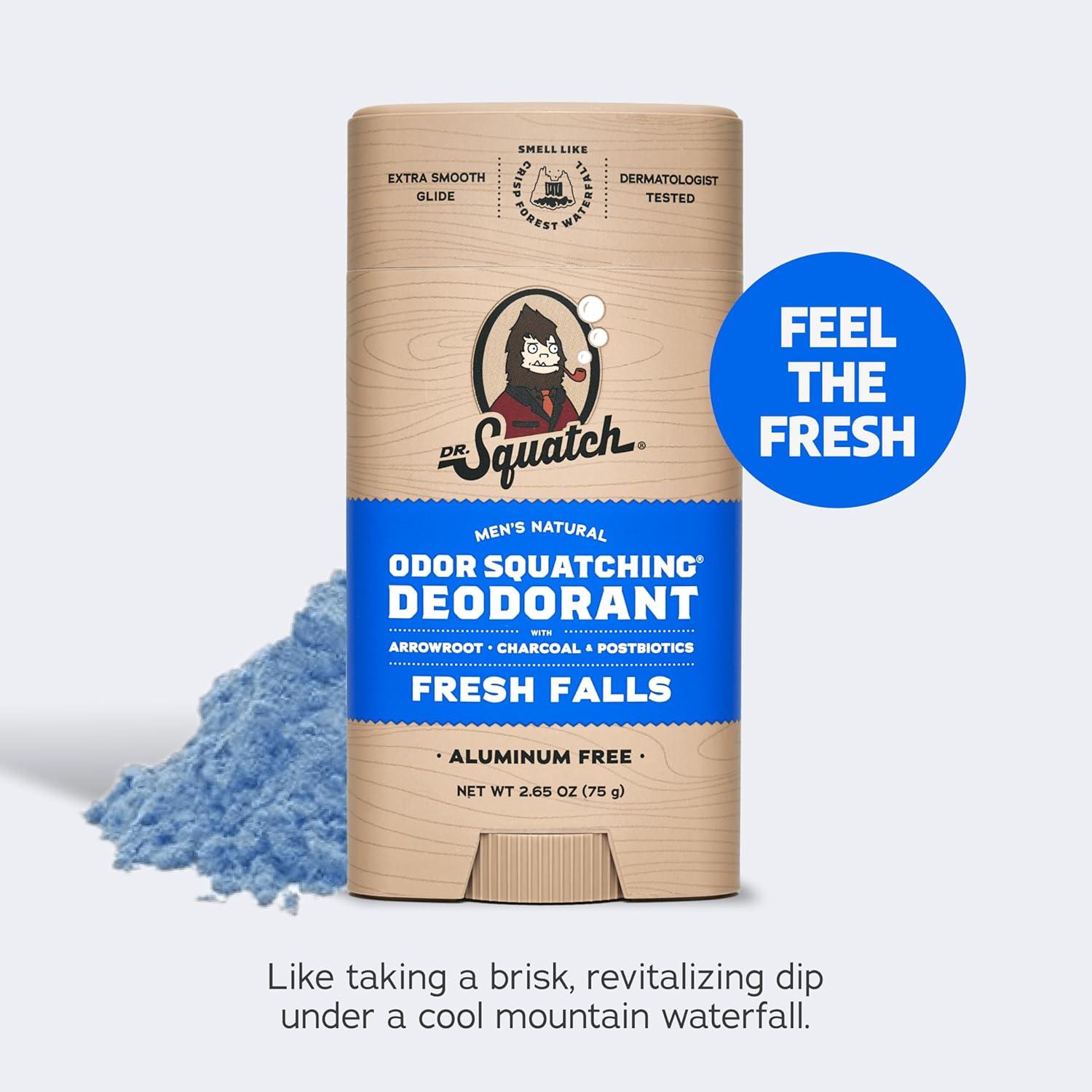 imageDr Squatch Manly Soap and Deodorant Variety Pack Handmade with Organic Oils AluminumFree Summer Citrus and Fresh Falls Mens Natural SoapSummer Citrus and Fresh Falls