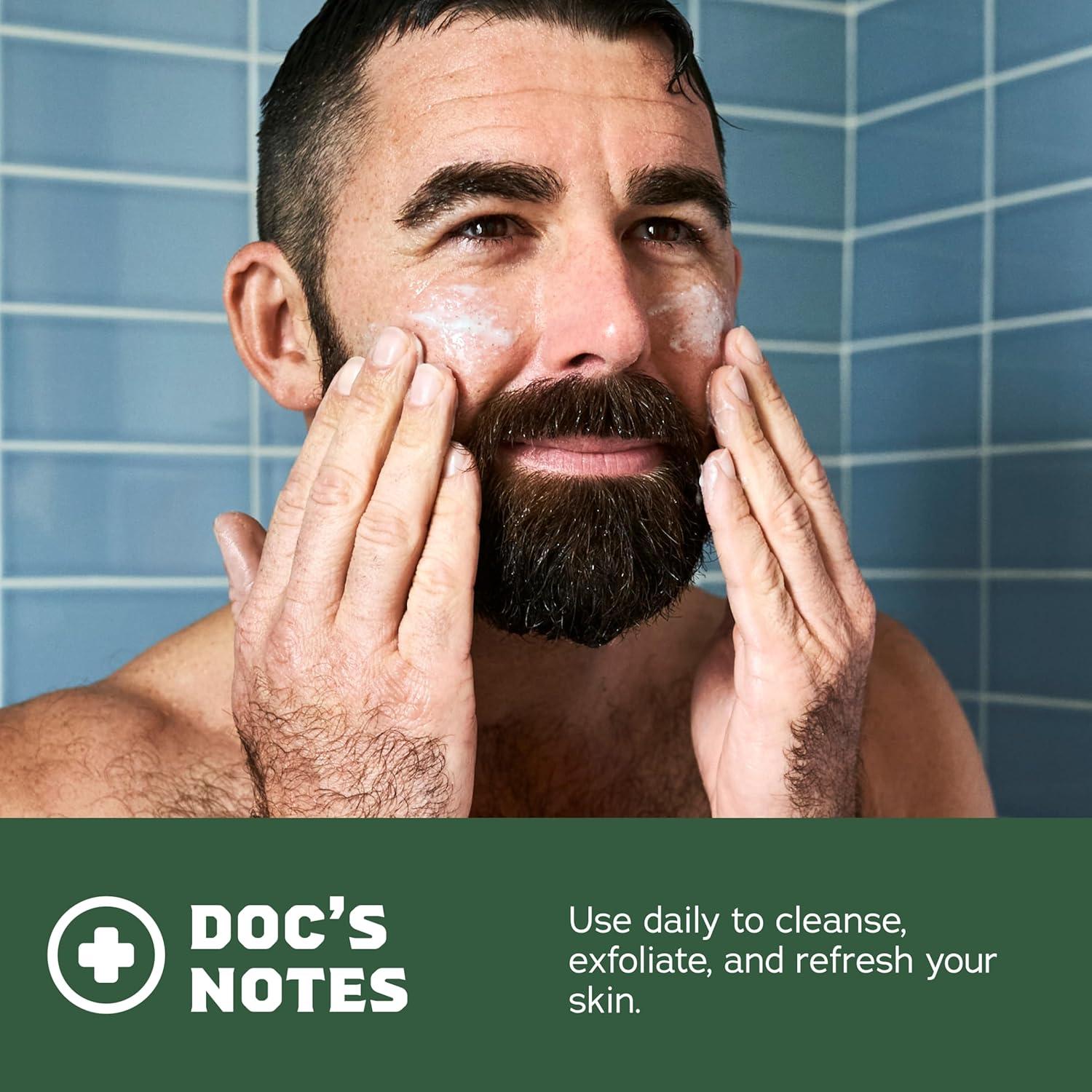 imageDr Squatch Mens Natural Face Wash and Bar Soap Bundle Pine Tar Exfoliating Face Wash made with Natural Ingredients Pine Tar Wood Barrel Bourbon and Gold Moss Bar Soap