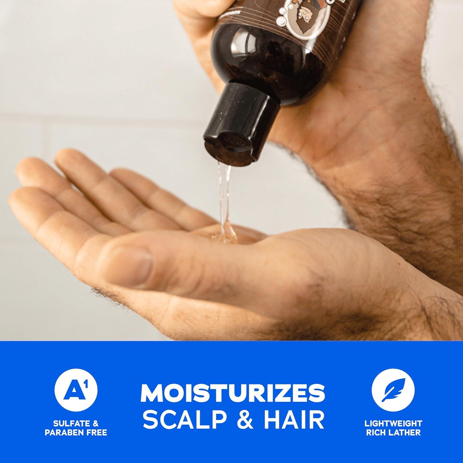 imageDr Squatch NEW Natural Body Wash and Hair Kit for Men Gift Set No Paraben Phthalate Sulfate Fresh Falls Body Wash 14 oz 2Pack Shampoo 8 fl oz ampamp Conditioner 115 fl ozFresh Falls