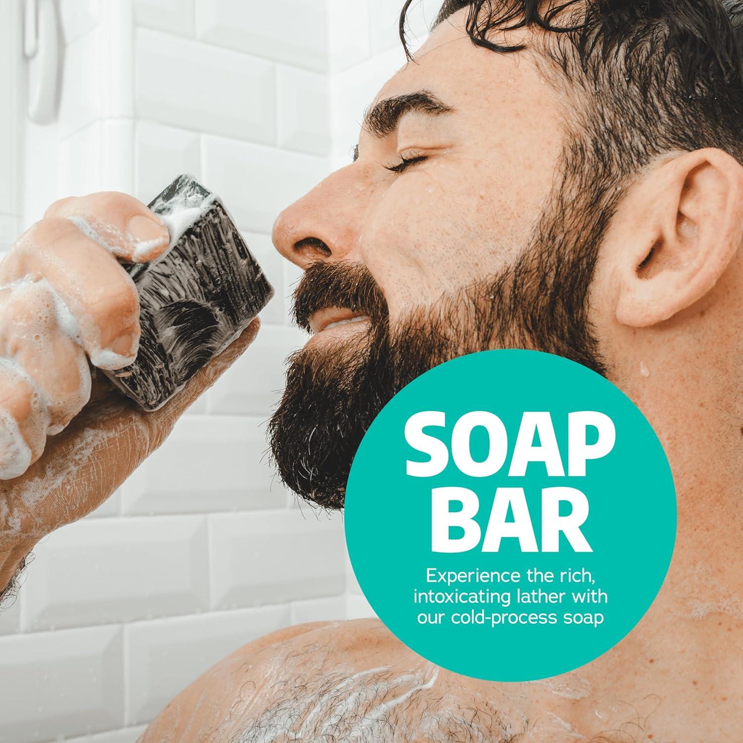 imageDr Squatch Natural Bar Soap for Men Cold Process Soap with No Harsh Chemicals Coastal Mist 5 oz 3PackCoconut Castaway