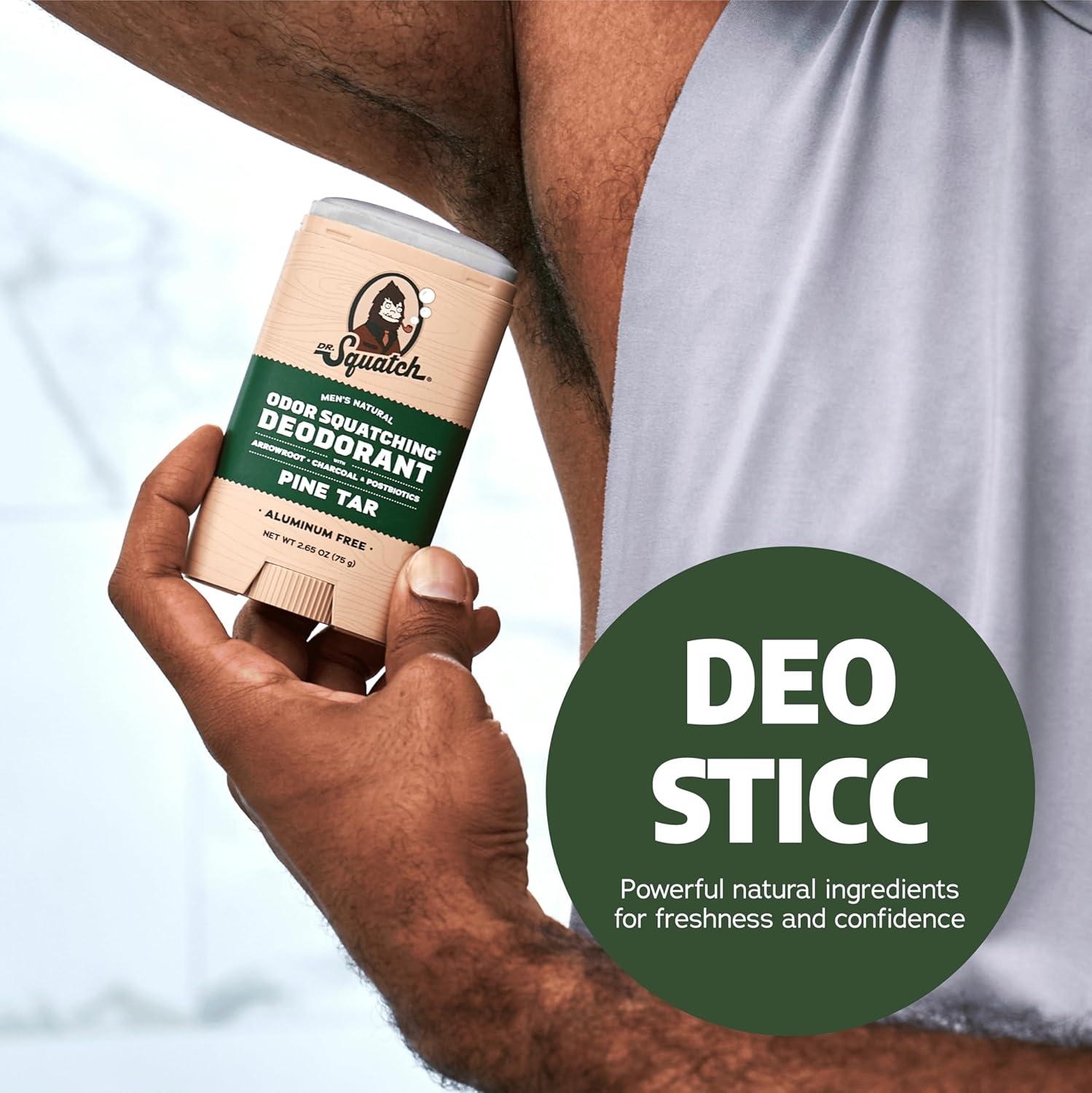 imageDr Squatch Natural Deodorant for Men OdorSquatching Aluminum Free Coconut Castaway ampamp Fresh Falls 265 oz 2PackRustic Breeze