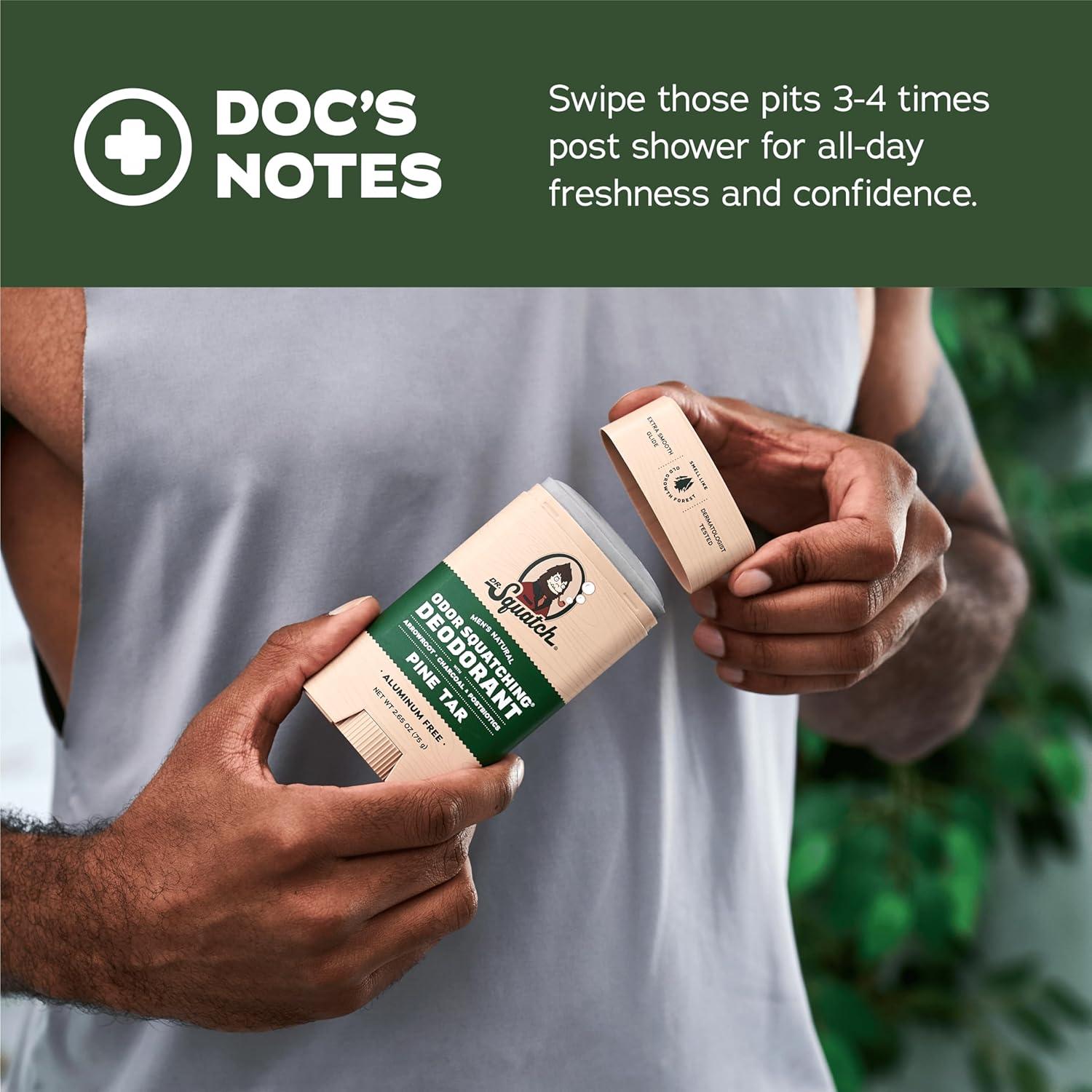 imageDr Squatch Natural Deodorant for Men OdorSquatching Aluminum Free Coconut Castaway ampamp Fresh Falls 265 oz 2PackRustic Breeze