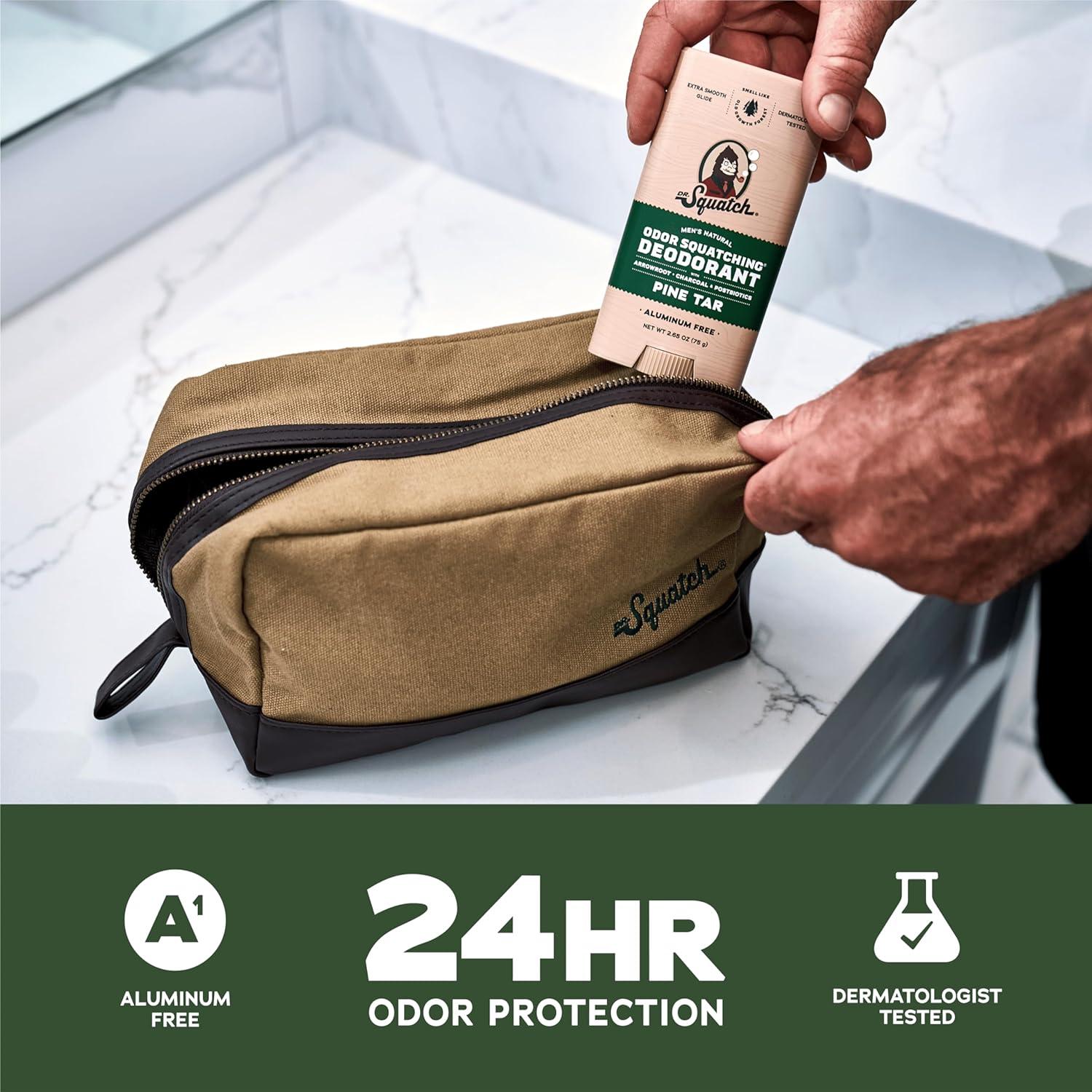 imageDr Squatch Natural Deodorant for Men OdorSquatching Aluminum Free Coconut Castaway ampamp Fresh Falls 265 oz 2PackRustic Breeze
