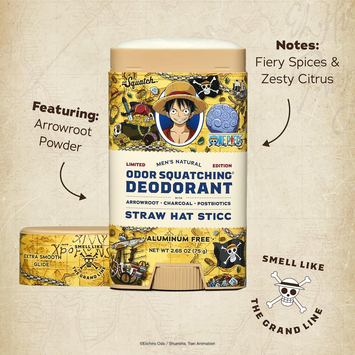 imageDr Squatch One Piece Collection Natural 2 Soap 1 Deodorant Gift Set Cold Process Soap with No Harsh Chemicals Straw Hat Bricc Three Sword Surge Straw Hat Sticc 3 Pack