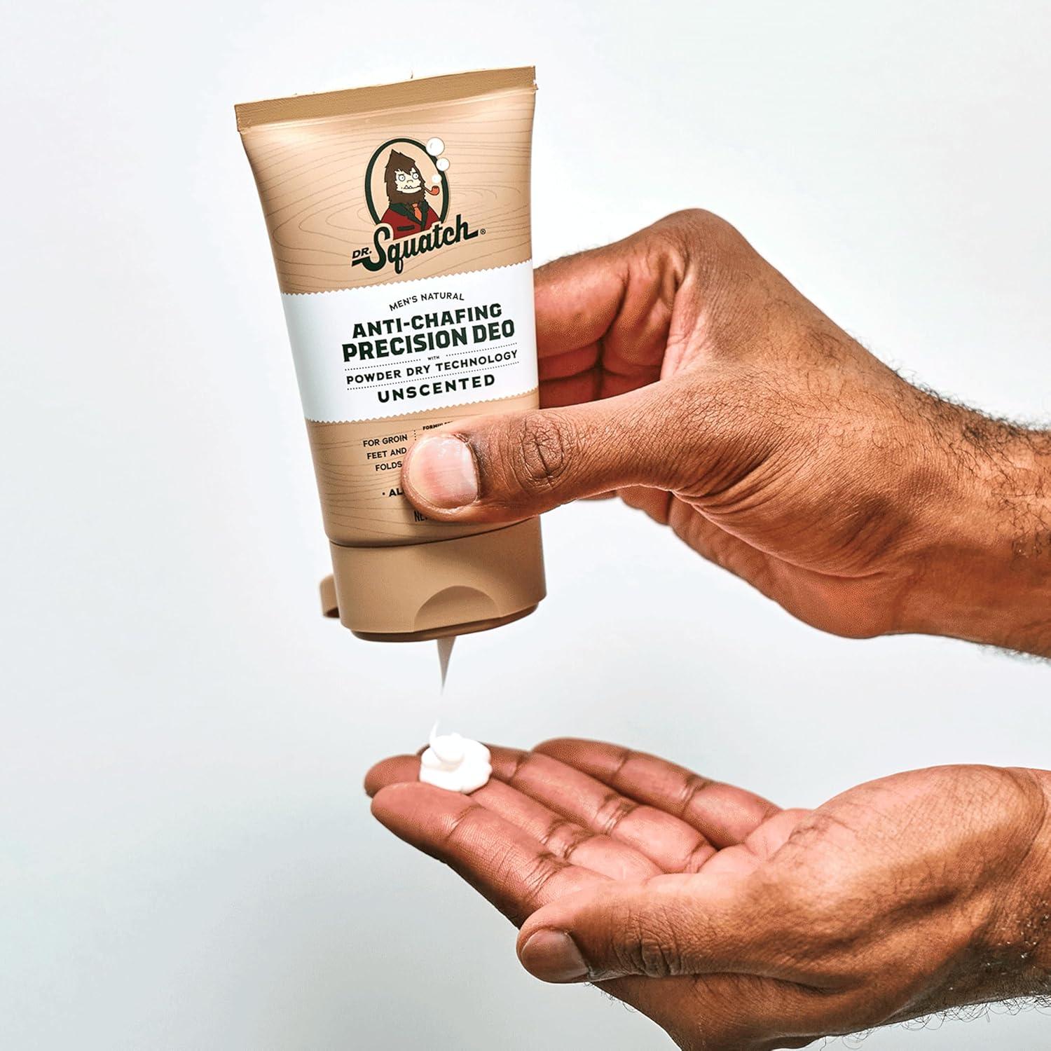 imageDr Squatch Precision Deo Dry Lotion No Mess Body Powder Lotion for Men Made With Natural Ingredients 2 Pack Unscented