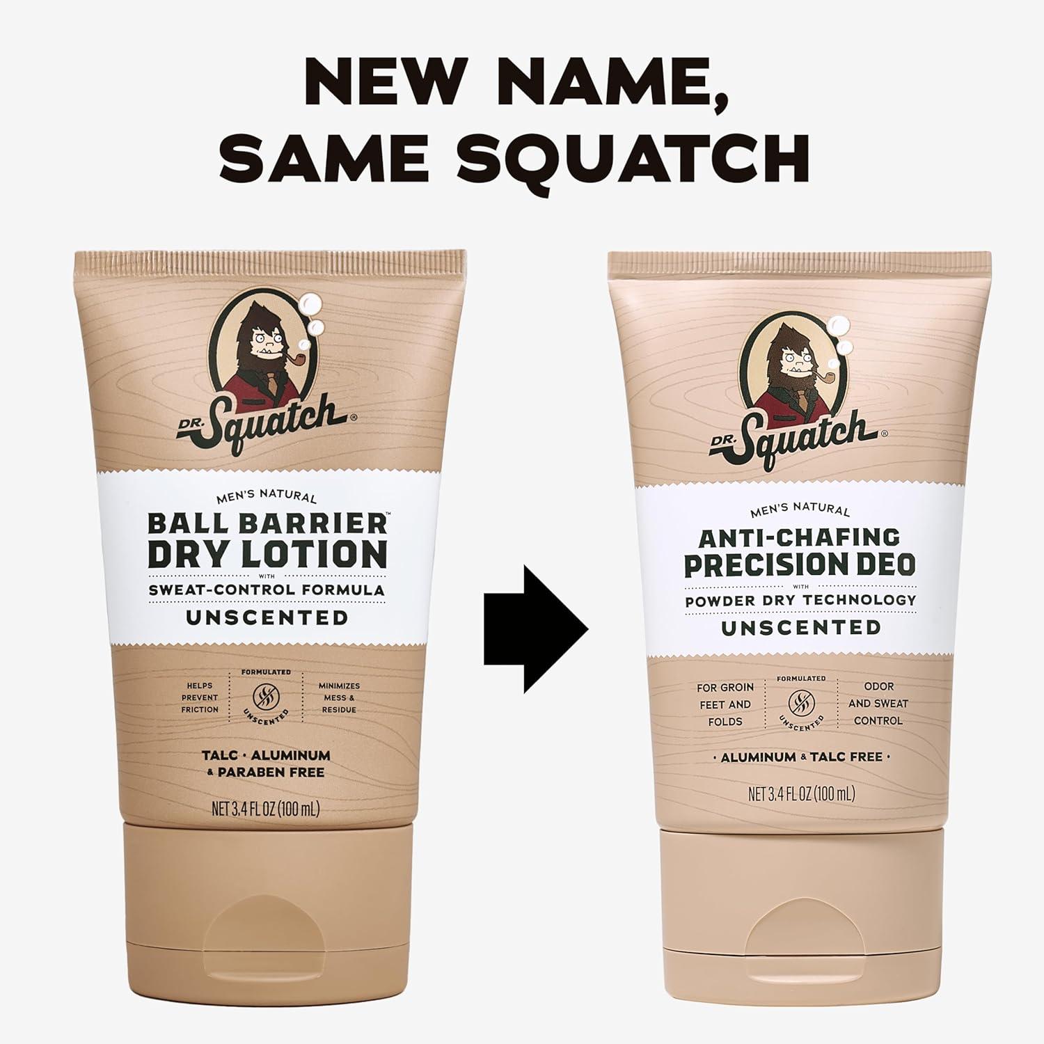 imageDr Squatch Precision Deo Dry Lotion No Mess Body Powder Lotion for Men Made With Natural Ingredients 2 Pack Unscented