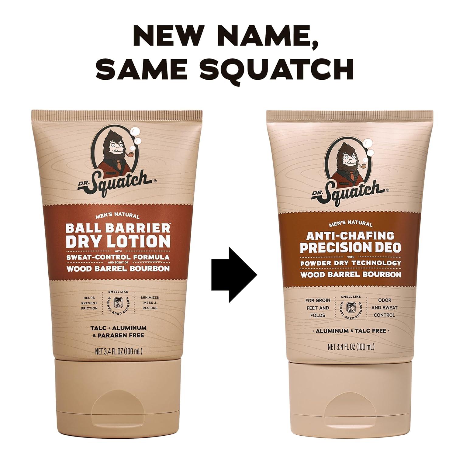 imageDr Squatch Precision Deo Dry Lotion No Mess Body Powder Lotion for Men Made With Natural Ingredients 2 Pack Wood Barrel Bourbon