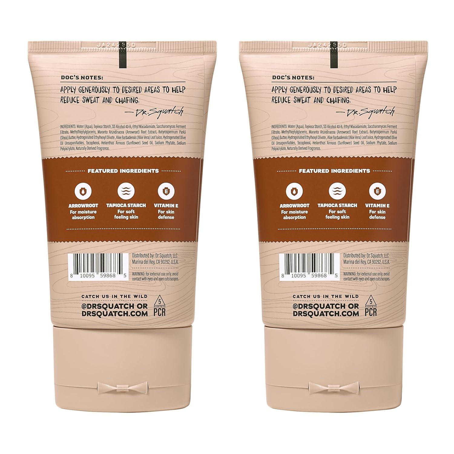 imageDr Squatch Precision Deo Dry Lotion No Mess Body Powder Lotion for Men Made With Natural Ingredients 2 Pack Wood Barrel Bourbon