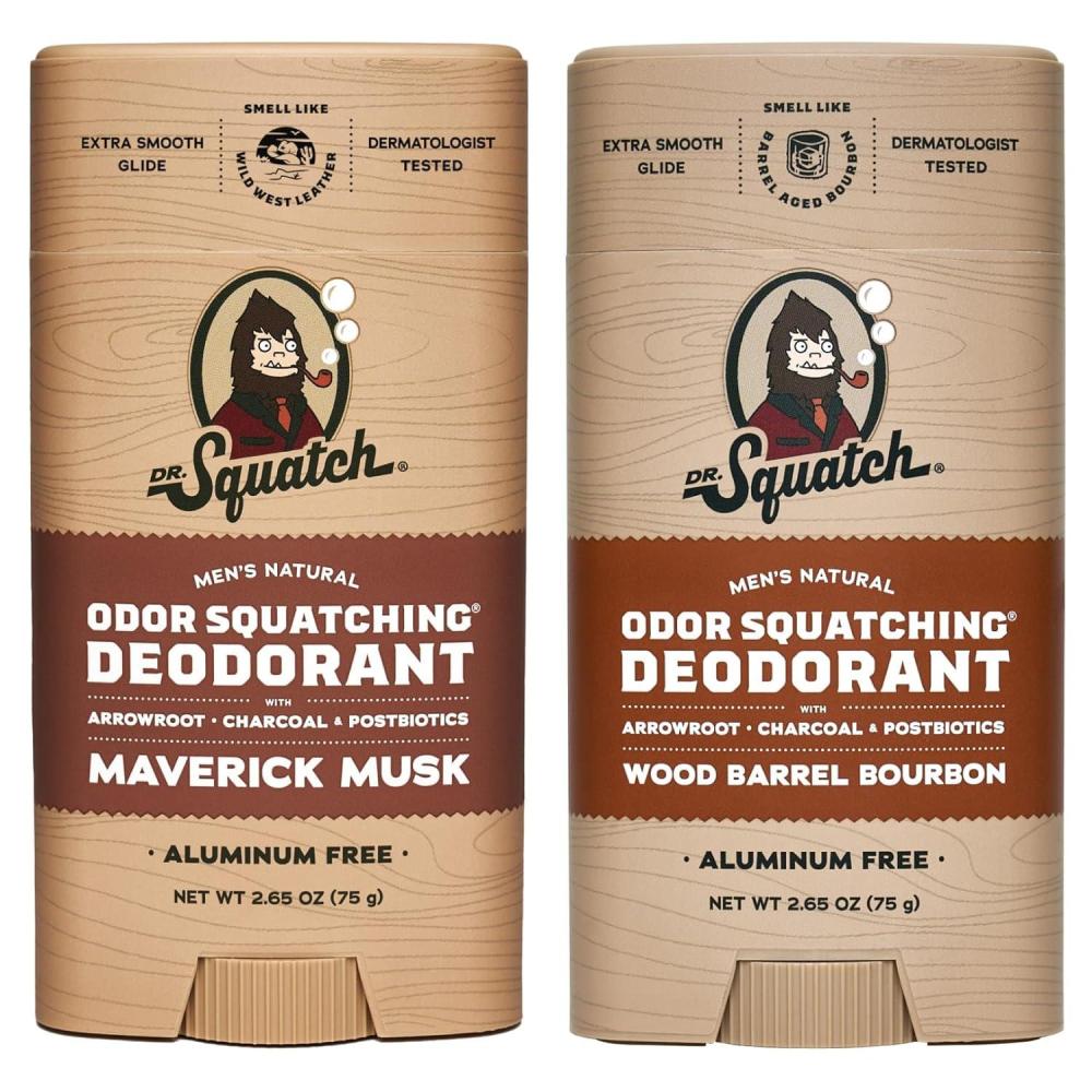 imageDr Squatch Natural Deodorant for Men OdorSquatching Aluminum Free Coconut Castaway ampamp Fresh Falls 265 oz 2PackRogue Reserve