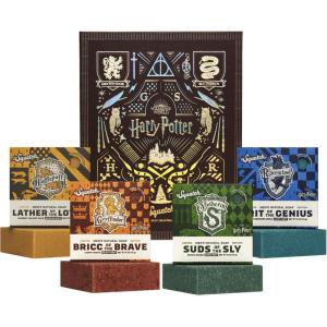 Dr. Squatch Harry Potter Collection with Collector’s Box – Men’s Natural Bar Soap 4 Pack Bundle and Collector’s Box – Soap inspired by Gryffindor, Slytherin, Ravenclaw, and Hufflepuff