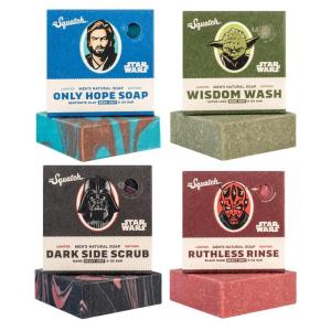 Dr. Squatch Star Wars Soap Collection – Men’s Natural 4 Pack Bundle – Star Wars Soap for Men