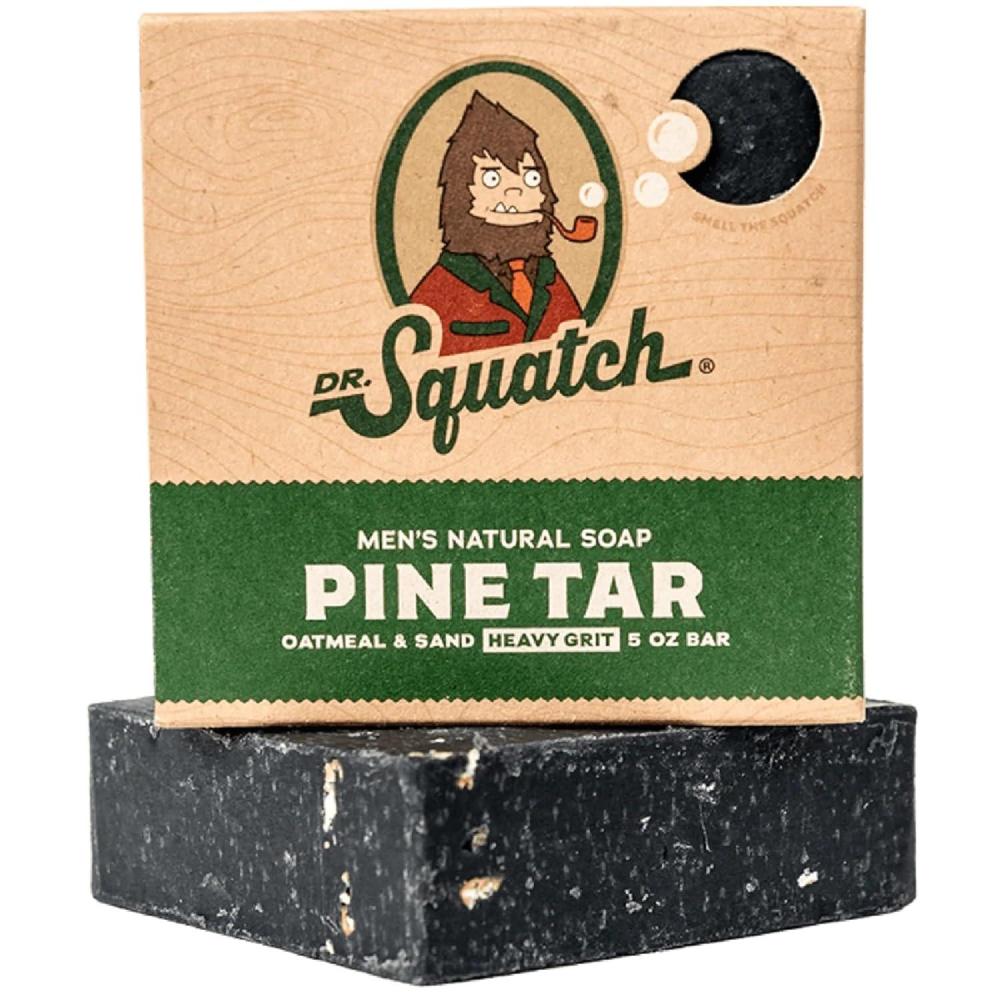 imageDr Squatch All Natural Bar Soap for Men with Heavy Grit Pine Tar5 Ounce Pack of 1