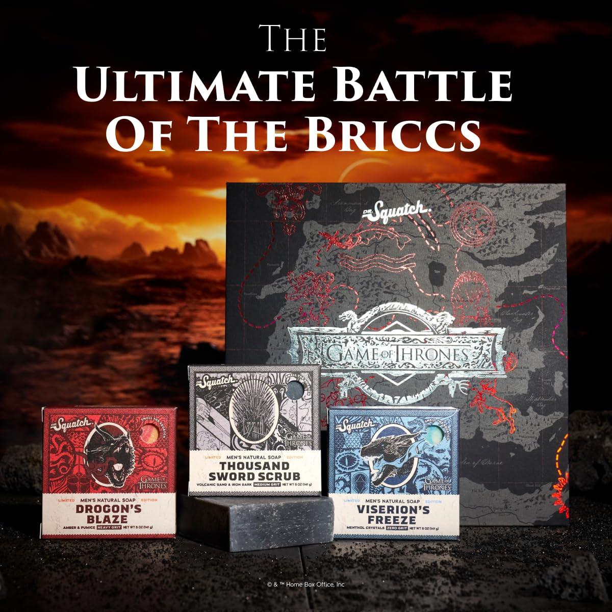 imageDr Squatch The GoT Collection with Collectors Box Mens Natural 3 Bar Soap Bundle and GoT Soap for Men