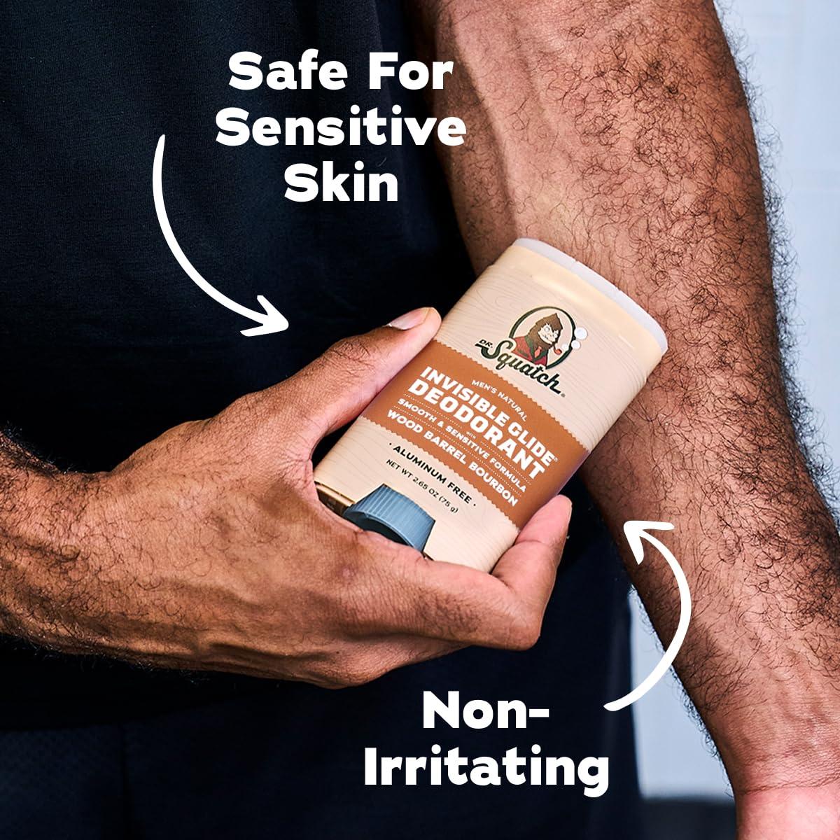 imageDr Squatch Invisible Glide Natural Mens Deodorant Smooth Glide No Stains Aluminum Free Deodorant Men Safe for Sensitive Skin Coconut Castaway Rainforest Rapids 265oz 2PackWild Barrel