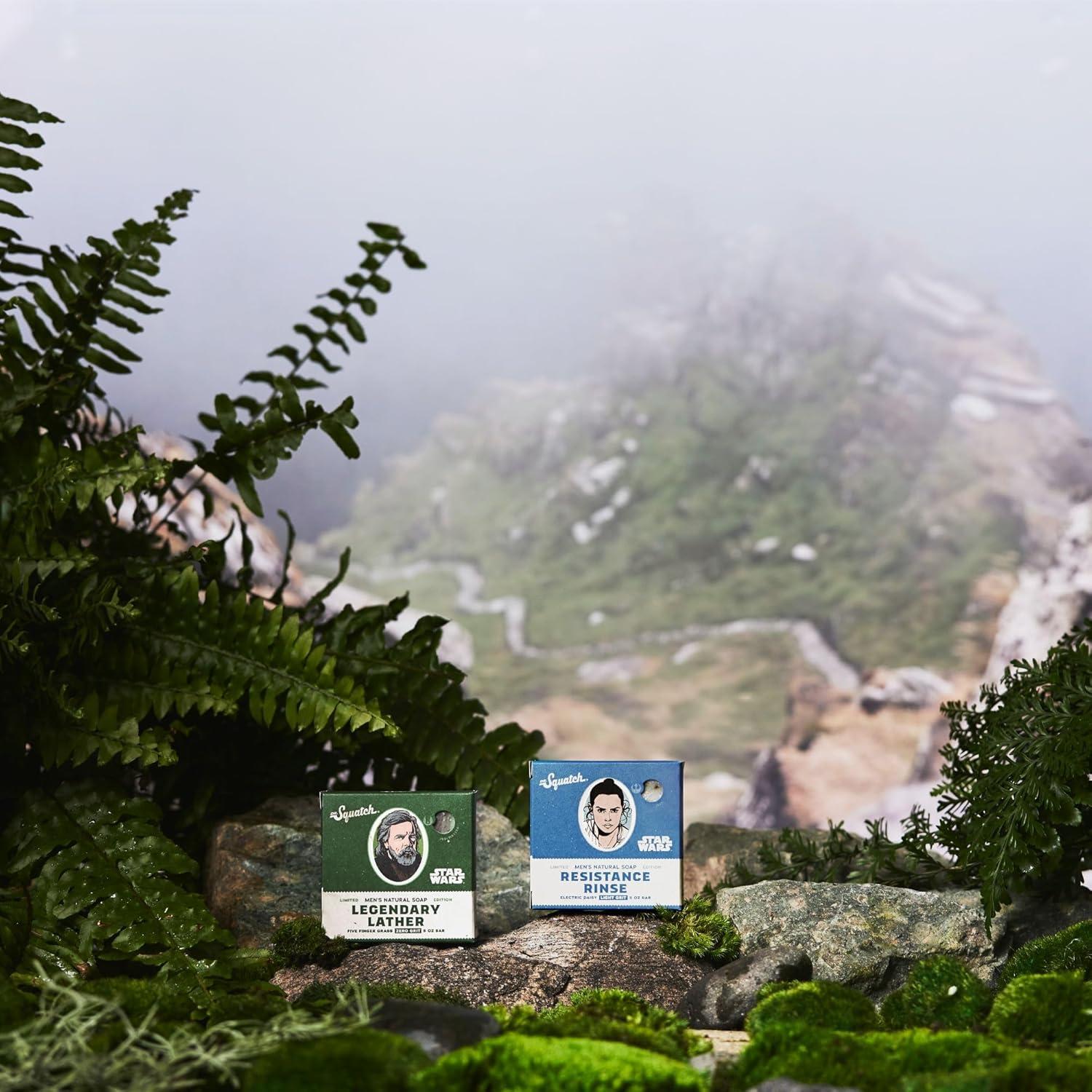 imageDr Squatch Star Wars Bundle Natural 4 Soap and 2 Deodorant Gift Set Wisdom Wash Wisdom Guard Sinister Scrub Sinister SticcEpisode 2 with Collectors Box