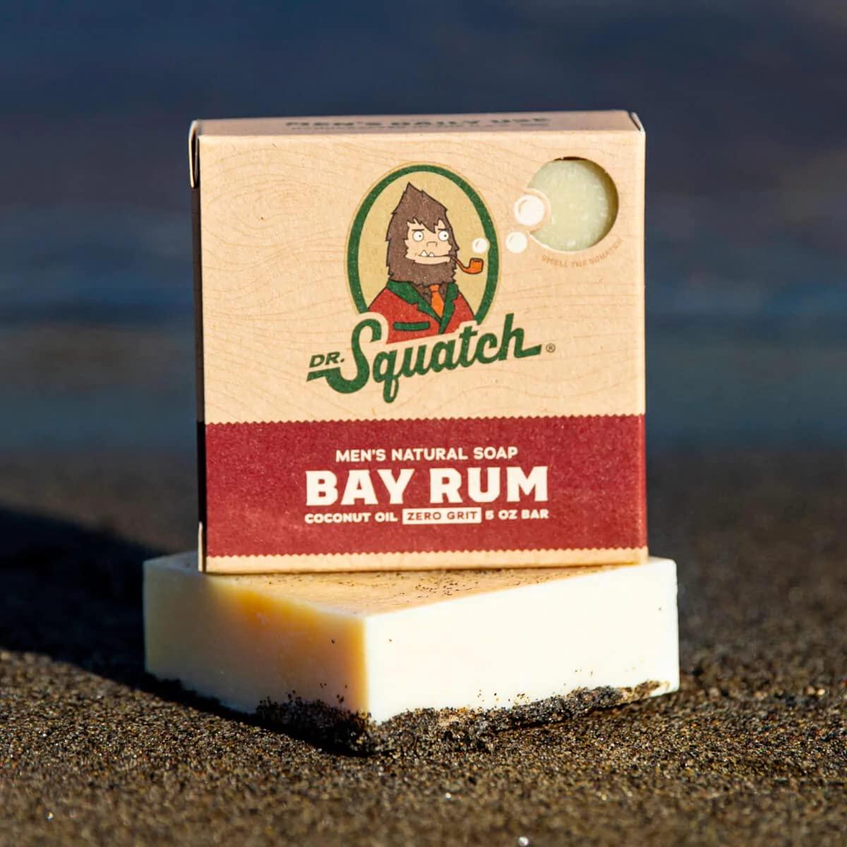 imageDr Squatch All Natural Bar Soap for Men with Zero Grit Bay RumBay Rum