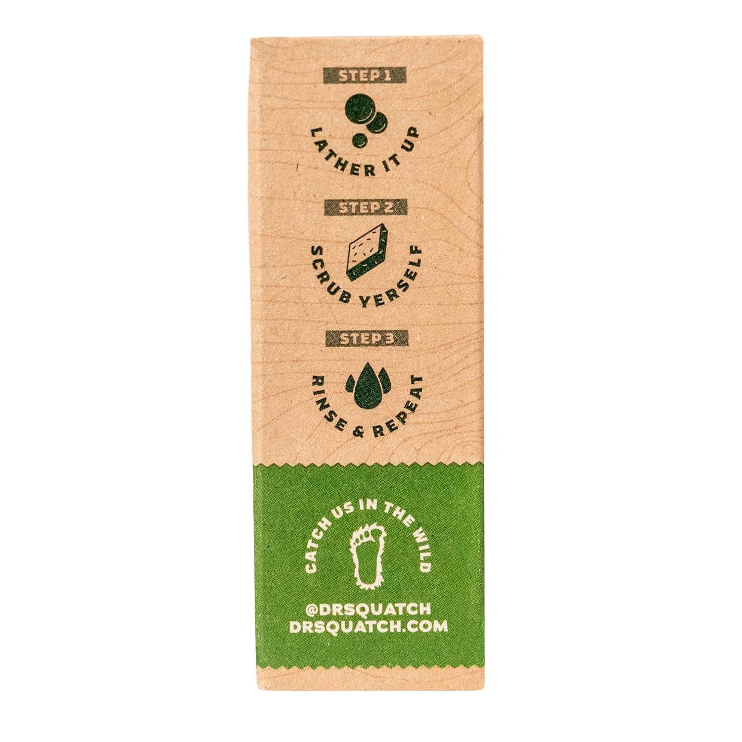 imageDr Squatch All Natural Bar Soap for Men with Zero Grit Bay Rumalpine sage