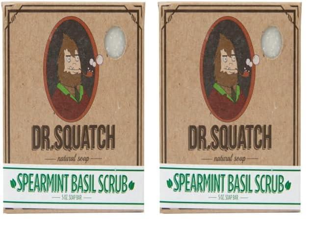 imageDr Squatch All Natural Bar Soap for Men with Zero Grit Bay Rumspearmint