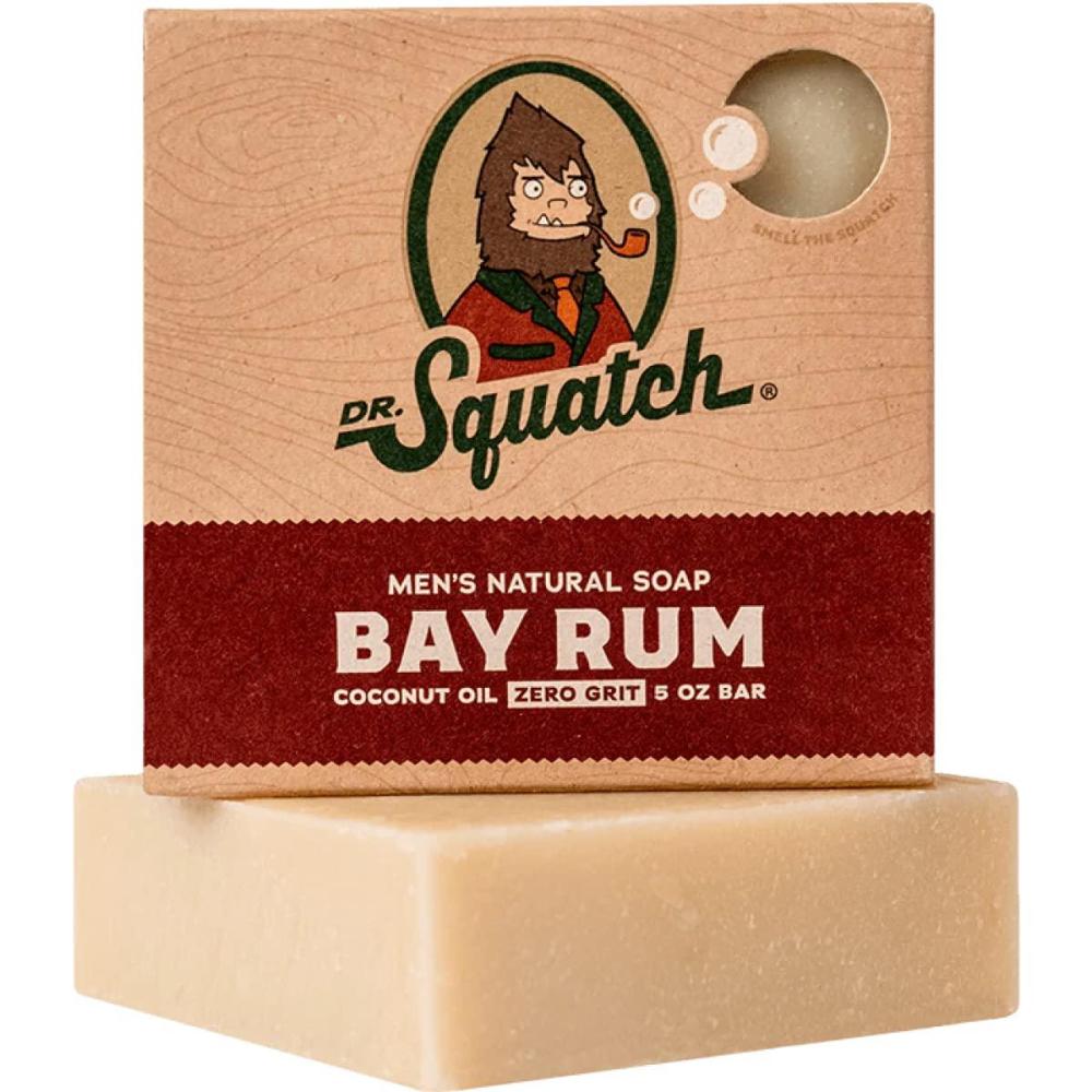 imageDr Squatch All Natural Bar Soap for Men with Zero Grit Bay RumBay Rum
